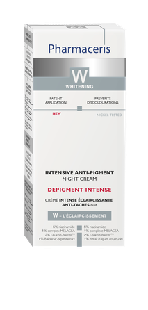 PHARMACERIS W Intensive Anti-Pigment Night Depigment Intense veido kremas, 50 ml