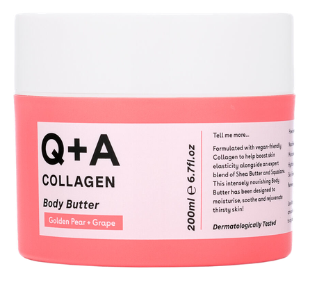 Q+A Collagen kūno sviestas, 200 ml
