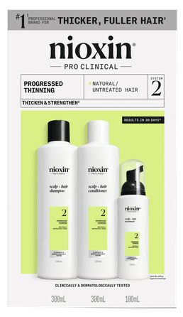NIOXIN System 2 Kit Progressed Thinning rinkinys, 1 vnt.