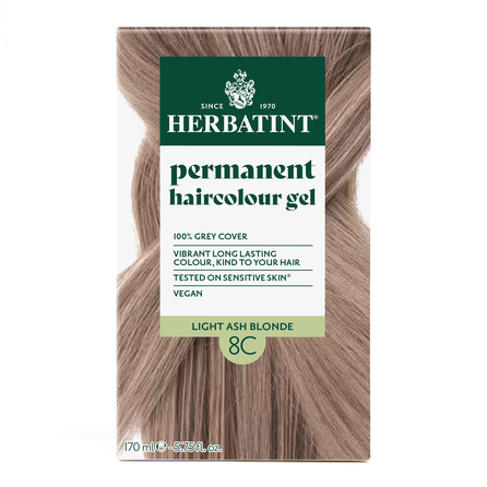 HERBATINT 8C Light Ash Blonde plaukų dažai, 170 ml