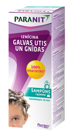 PARANIT nuo galvos utėlių ir glindų šampūnas, 200 ml