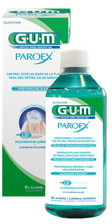 GUM Paroex 0,06%  burnos skalavimo skystis, 500 ml