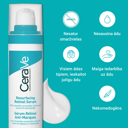 CERAVE Resyrfacing Retinol serumas, 30 ml