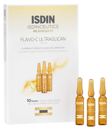 ISDIN Isdinceutics Flavo-C Ultraglican ampulės, 10 vnt.