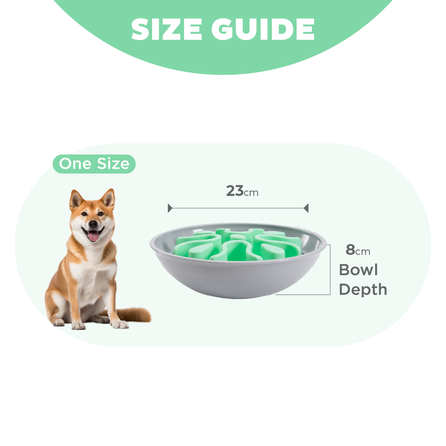 OUTWARD HOUND Fun Feeder Wobble Slo Bowl, šviesiai žalias žaislas, 1 vnt.