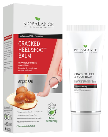 BIOBALANCE Argan Cracked Heel&Foot balzamas, 60 ml