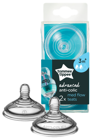 TOMMEE TIPPEE žindukai vidutinės srovės ANTI-COLIC čiulptukas, 2 vnt.