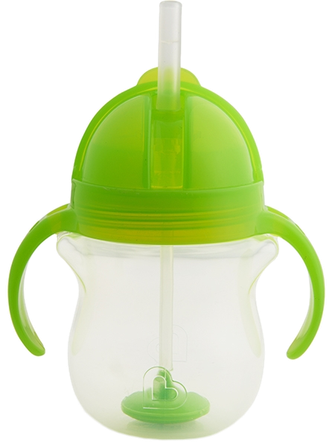 MUNCHKIN 6m+, Green, su rankenom puodeliai su šiaudeliu, 207 ml