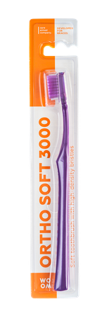 WOOM Ortho Soft 3000 minkštas dantų šepetėlis, 1 vnt.