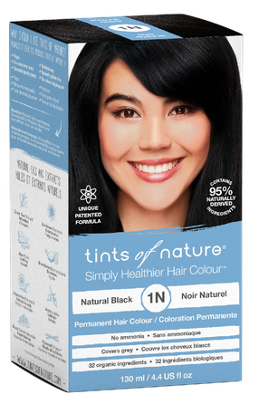TINTS OF NATURE T1N Natural Black plaukų dažai, 130 ml