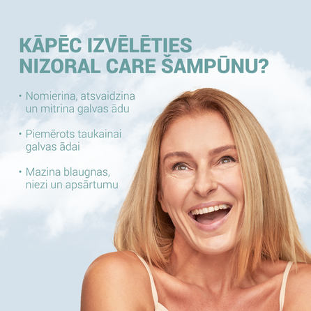 NIZORAL Care Dry & Sensitive Scalp šampūnas, 200 ml