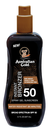 AUSTRALIAN GOLD Gold SPF50 Spray Gel Bronzer, 237 ml