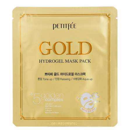 PETITFEE Gold Hydrogel veido kaukė, 1 vnt.