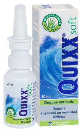 QUIXX  kasdienei nosies gleivinės priežiūrai nosies purškalas, 30 ml