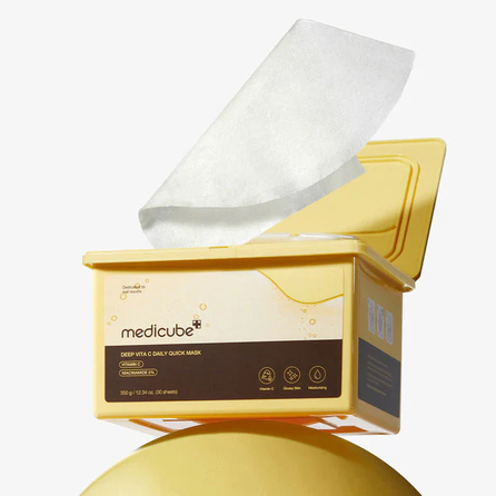 MEDICUBE Deep Vita C Daily Quick veido kaukė, 30 vnt.