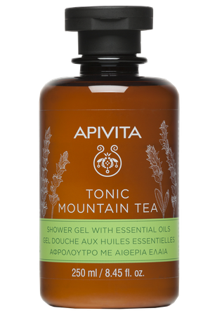 APIVITA Tonic Mountain Tea with Essential Oils with Mountain Tea dušo gelis, 250 ml