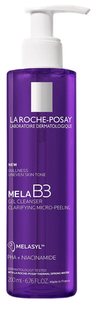 LA ROCHE-POSAY Mela B3 Micro odos atspalviui išlyginti valomasis gelis, 200 ml