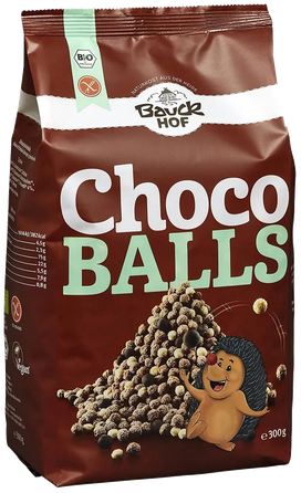 BAUCK HOF su šokoladu, ekologiški kamuoliukai, 300 g