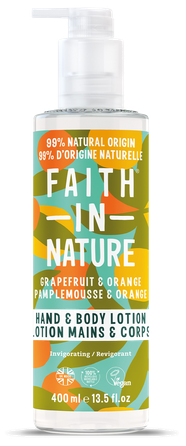 FAITH IN NATURE greipfrutų ir apelsinų losjonas, 400 ml