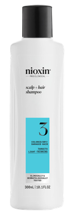 NIOXIN System 3 Light Thinning šampūnas, 300 ml