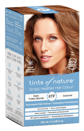 TINTS OF NATURE T6TF Dark Toffee Blonde plaukų dažai, 130 ml
