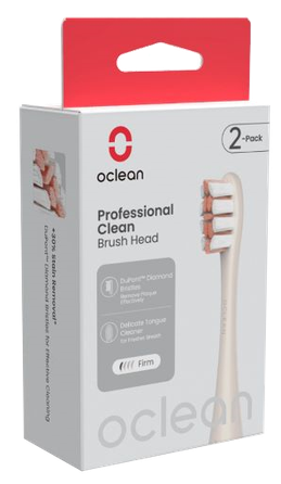 OCLEAN Professional Clean P1C8 Golden elektrinių dantų šepetėlių galvutės, 2 vnt.