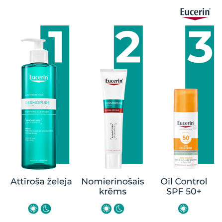 EUCERIN DermoPure Clinical Hydra Repair Soothing veido kremas, 40 ml