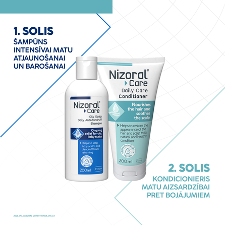 NIZORAL drėkinantis, nuo pleiskanų kondicionierius, 200 ml