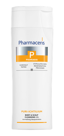 PHARMACERIS P Psoriasis Puri-Ichtilium for Body and Scalp valomasis gelis, 250 ml