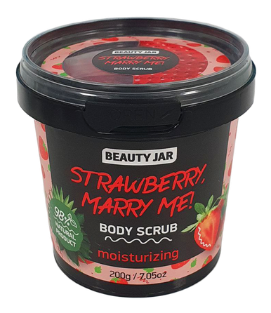 BEAUTY JAR Strawberry, Marry Me! šveitiklis, 200 g
