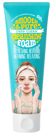 ARIUL Smooth & Pure giliai  valomosios putos, 120 ml