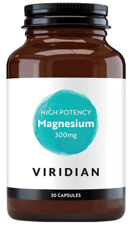 VIRIDIAN High Potency Magnesium 300 mg kapsulės, 30 vnt.