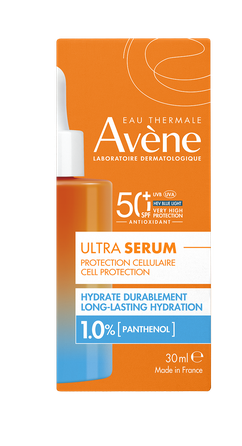 AVENE Sun Hydrance Ultra SPF 50, dehidratuotai, jautriai odai serumas, 30 ml