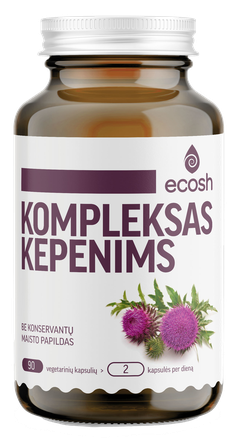 ECOSH kompleksas kepenims kapsulės, 90 vnt.