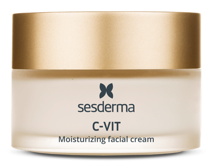 SESDERMA C-Vit Moisturizing, lengvos tekstūros, kasdienis veido kremas, 50 ml