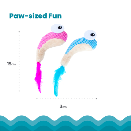 CATSTAGES Dental Shrimpies, dantų priežiūros  žaislas, 1 vnt.