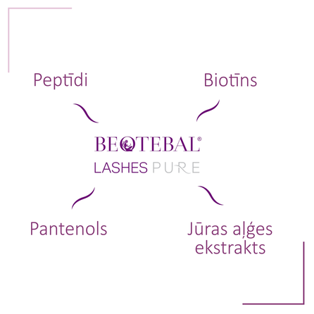 BEOTEBAL su peptidais blakstienų ir antakių, 3 ml
