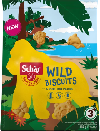 SCHAR Wild Biscuits be glitimo sausainiai, 115 g