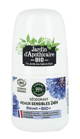 JARDIN D'APOTHICAIRE Ekologiškas rugiagėlių 24 valandų rutulinis dezodorantas, 50 ml