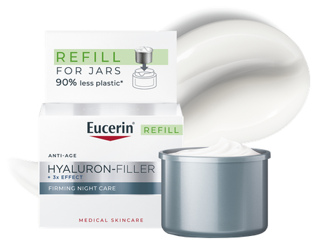 EUCERIN Hyaluron-Filler +3x Effect (Refill) Night veido kremas, 50 ml