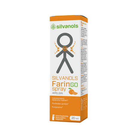 FARINGOSPRAY apelsinų skonio purškalas, 20 ml