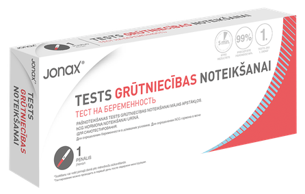 JONAX nėštumo nustatymo Nėštumo testas, 1 vnt.