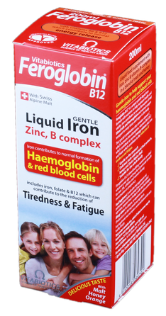 FEROGLOBIN sirupas, 200 ml