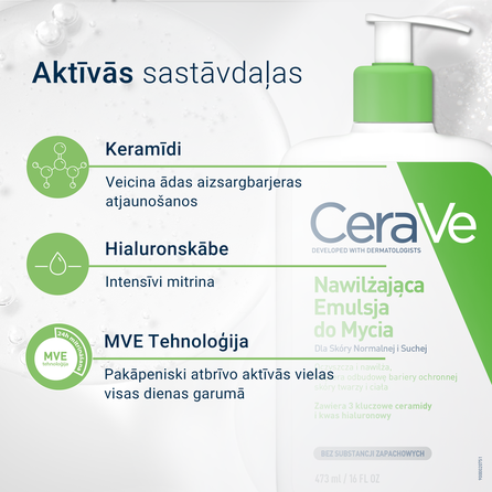 CERAVE Hydrating (refill) prausiklis, 473 ml