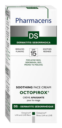 PHARMACERIS DS Octopirox SPF 15 veido kremas, 30 ml