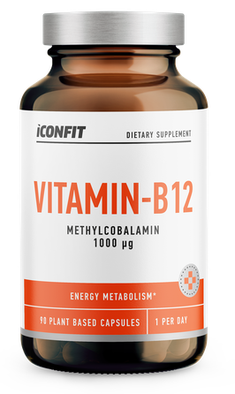 ICONFIT Vitamin B12 kapsulės, 90 vnt.