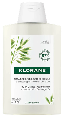KLORANE Softening with Oat Milk šampūnas, 200 ml