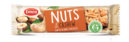 EMCO Nuts & Cashew batonėlis, 35 g