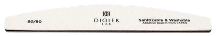 DIDIER LAB Halfmoon White 80/80 nagų dildė, 1 vnt.