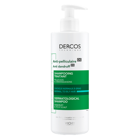 VICHY Dercos Anti Dandruff, normaliai ir riebiai odai, šampūnas, 390 ml